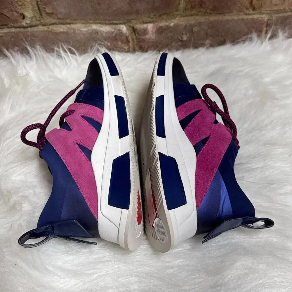 FITFLOP Blue & Pink Carita Lace-Up Sneakers Size 6 NEW
